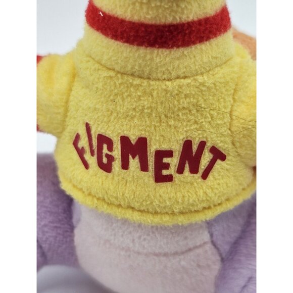 Disney's Epcot Figment The Dragon 6" Plush Disneyana Journey To Imagination - Picture 7 of 10